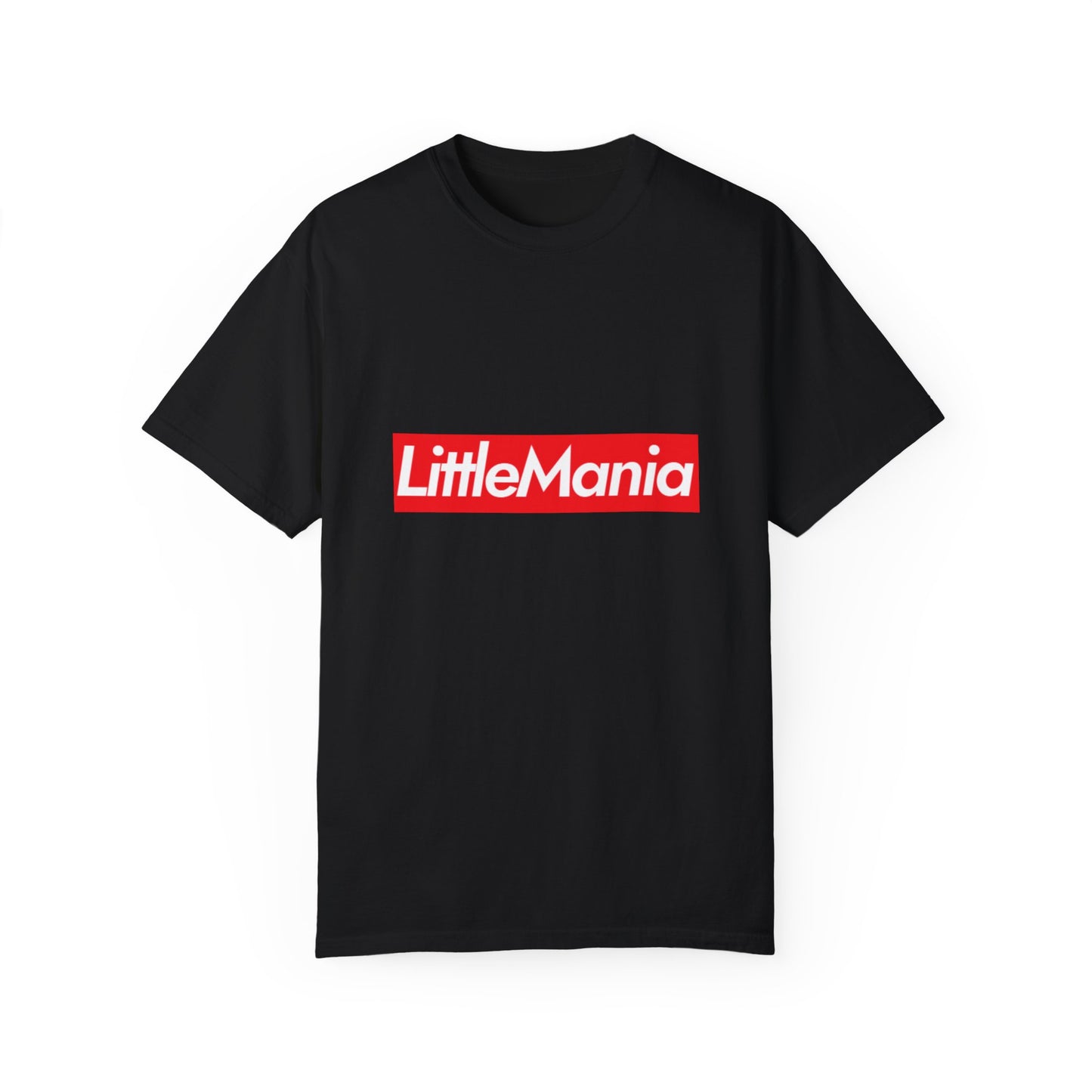 Little Mania Supreme Style Tee Black with White and Red Logo