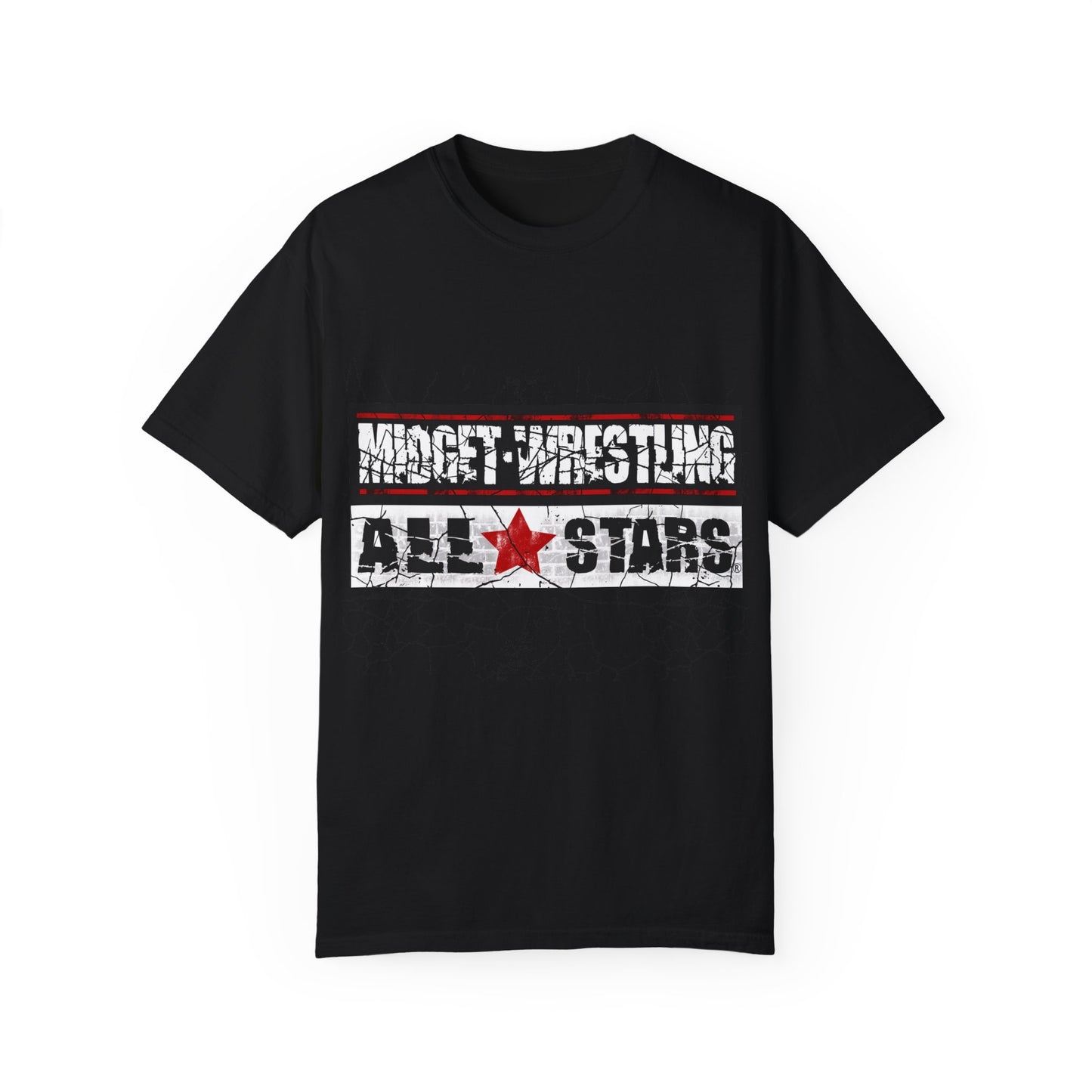 Midget Wrestling All Stars Black Tee – Official Little Mania Wrestling Merch