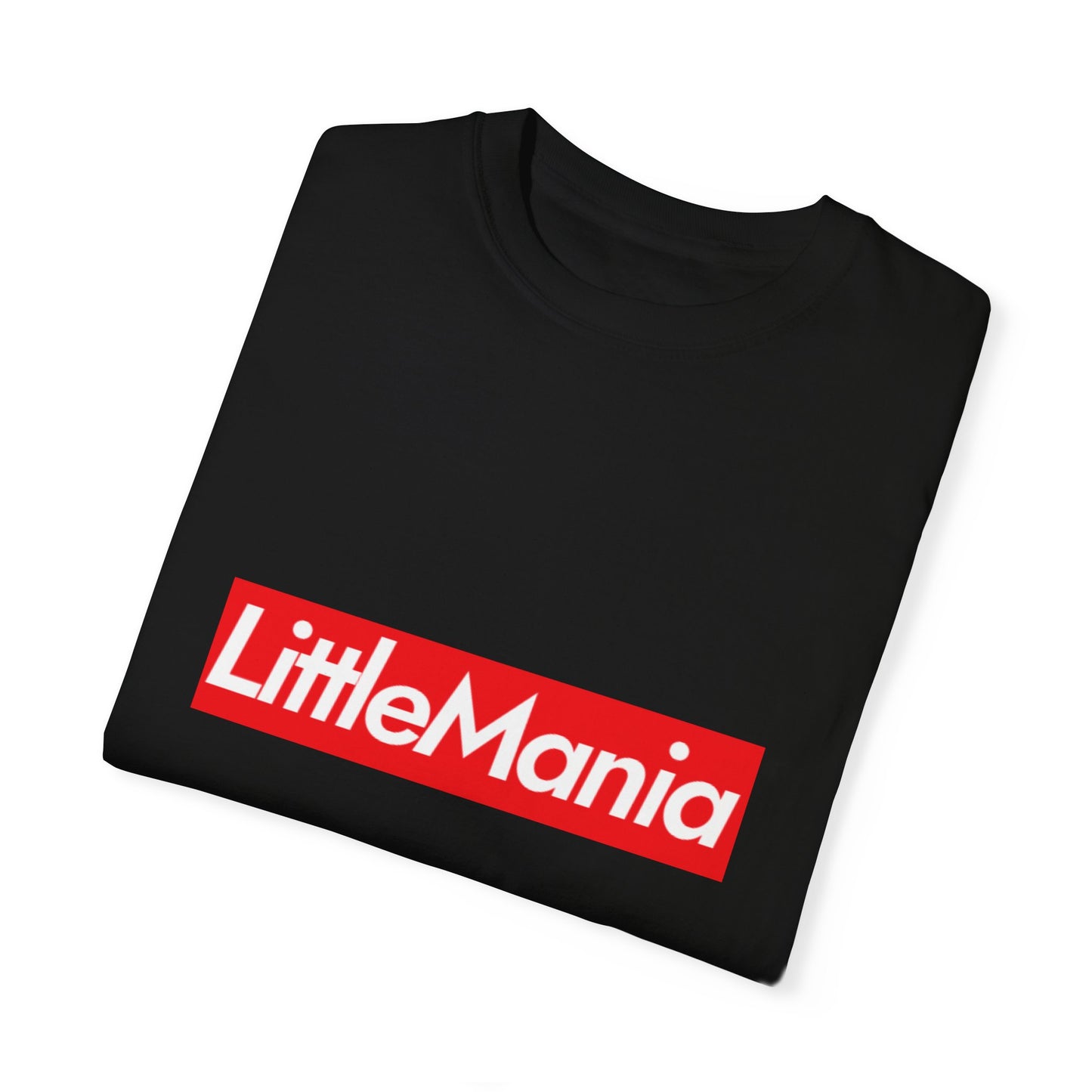 Little Mania Supreme Style Tee Black with White and Red Logo