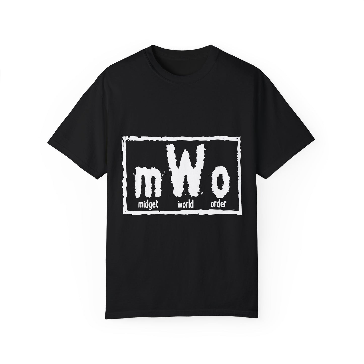 MWO Midget World Order Black Tee – Official Little Mania Wrestling Merch