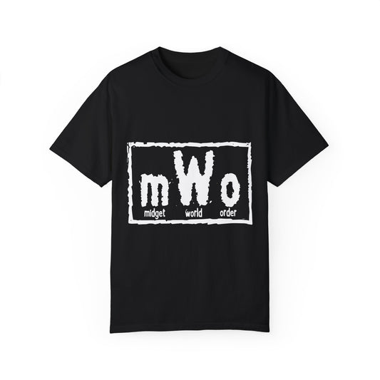 MWO Midget World Order Black Tee – Official Little Mania Wrestling Merch