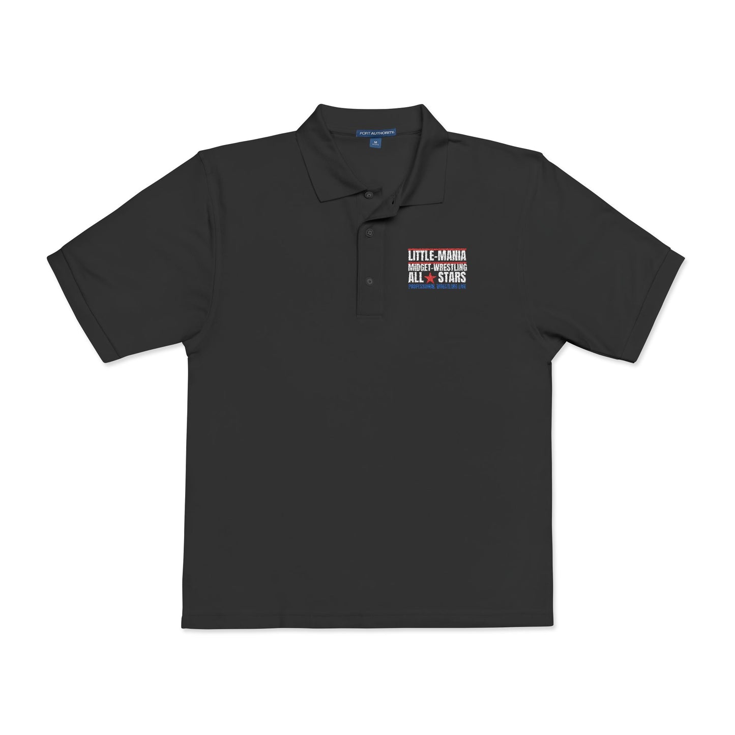LITTLE MANIA MIDGET WRESTLING ALL STAR STAFF Polo shirt